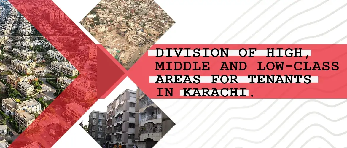 Division Of High, Middle And Low Class Areas For Tenants In Karachi